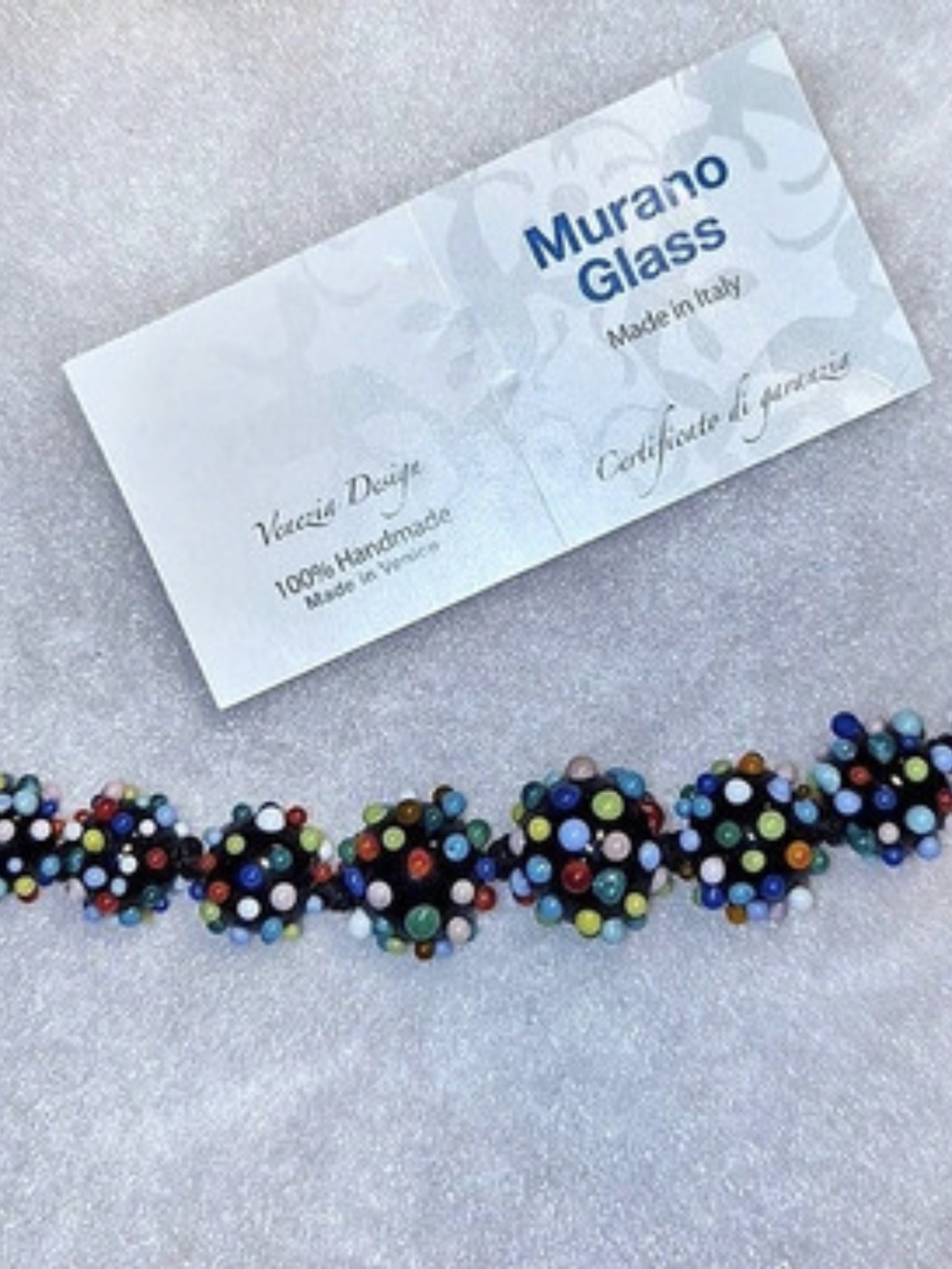✨ Authentic Murano Glass Handcrafted Beaded Bracelet w/ Warranty ✨